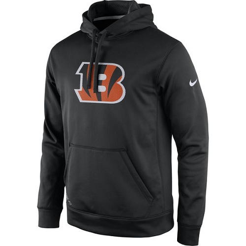 NFL Men's Cincinnati Bengals Nike Black Practice Performance Pullover Hoodie